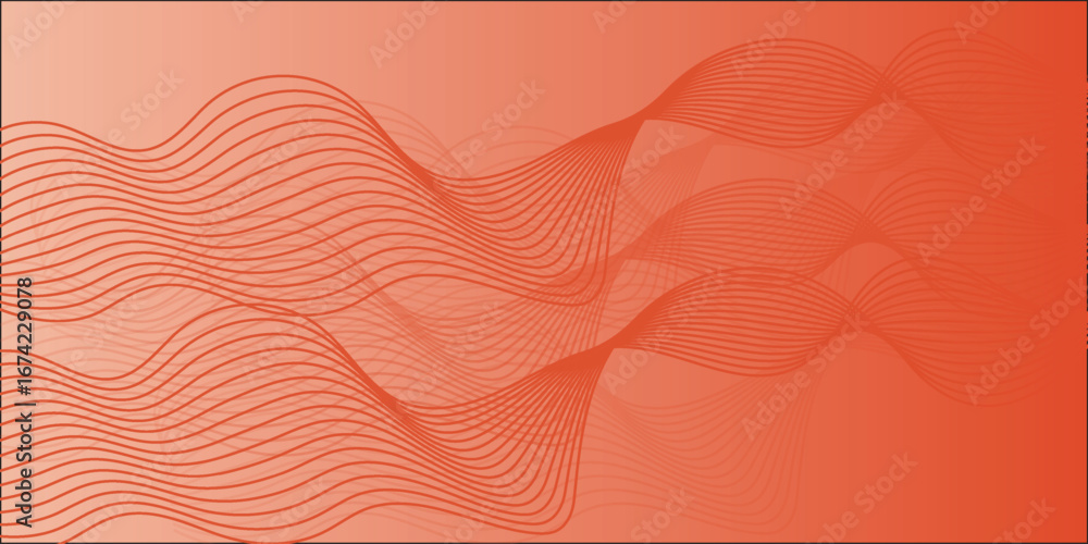 Poster background template with abstract patterns illustrationmodern wave curve gradients geometric abstrac