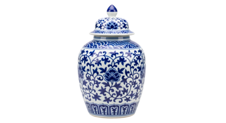 Blue and white porcelain decorative jar