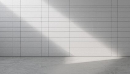 Obraz premium Clean minimalist texture with subtle light shadow play and geometric grid lines