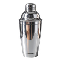 Stainless Steel Cocktail Shaker: A sleek stainless steel cocktail shaker glistens, its polished surface reflecting a perfect drink preparation. A symbol of mixology mastery.