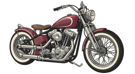 Fototapeta premium Custom motorcycle design illustration