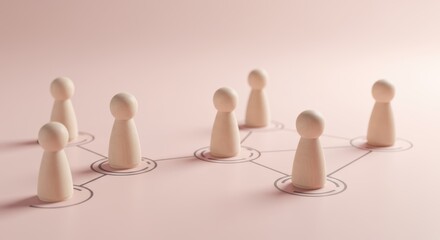 Obraz premium Conceptual interconnected network displaying global communication and social connections