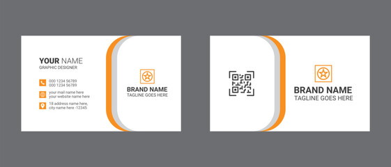 creative business card template design for corporate business, Professional and modern visiting card.