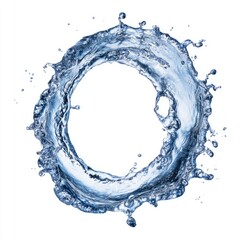 Circular water splash