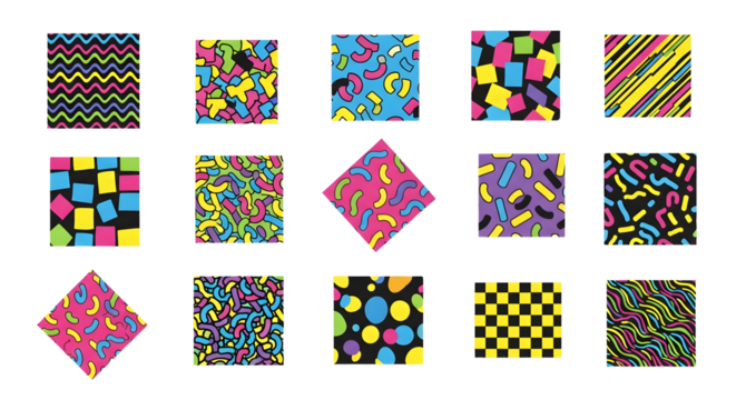 Abstract Retro Pattern Collection - Powered by Adobe