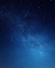 Obraz premium Milky Way Stars Twinkle in Dark Sky for wallpaper, backdrop use on mobile devices