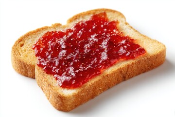 Berry jam. Raspberry jam in a jar isolated on transparent background. Raspberry confiture in glass jar on white. Fresh berries. Sweet dessert, homemade marmalade. Menu design, banner template, cooking