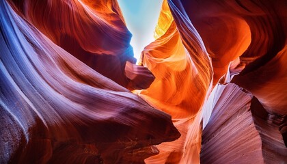 upper antelope canyon in the navajo reservation near page arizona
