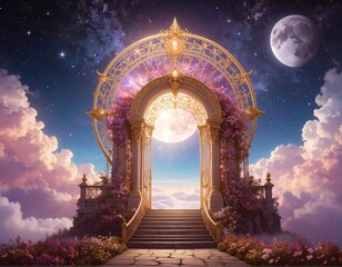 Magical archway to another realm