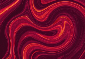 Obraz premium Abstract Red Orange Swirling Pattern on Dark Background for Modern Art Design
