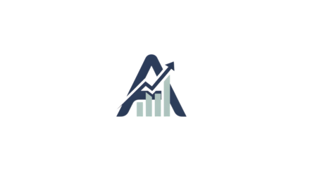 Financial Growth Chart Logo Graphic