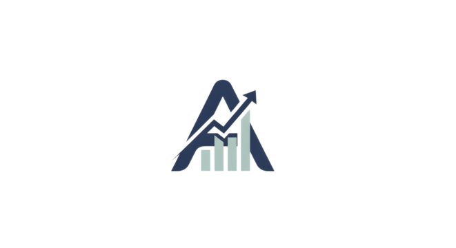 Financial Growth Chart Logo Graphic