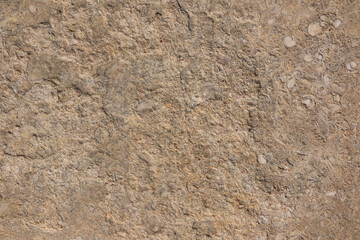 Obraz premium Beige worn tile surface. Beige granite texture. Beige textured surface with small white flecks. Empty textured background of beige tiled background.