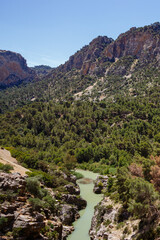 Mountain landscape with river in Málaga
