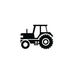 Iconic Tractor Silhouette A Versatile Agricultural Machine Symbol