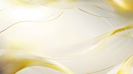 Elegant Gold and White Abstract Wave Background Design