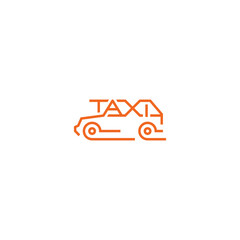 Fast taxi text logo idea.