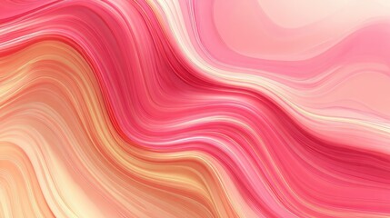 Obraz premium Abstract, flowing, wavy lines of soft pink and peach