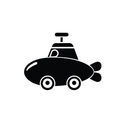 Adorable Toy Submarine Illustration Fun, Playful Design for Kids