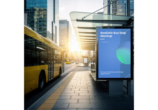 Bus Stop Mockup 43