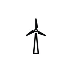 Fototapeta premium Minimalist Wind Turbine Icon for Sustainable Energy and Eco-Friendly Solutions