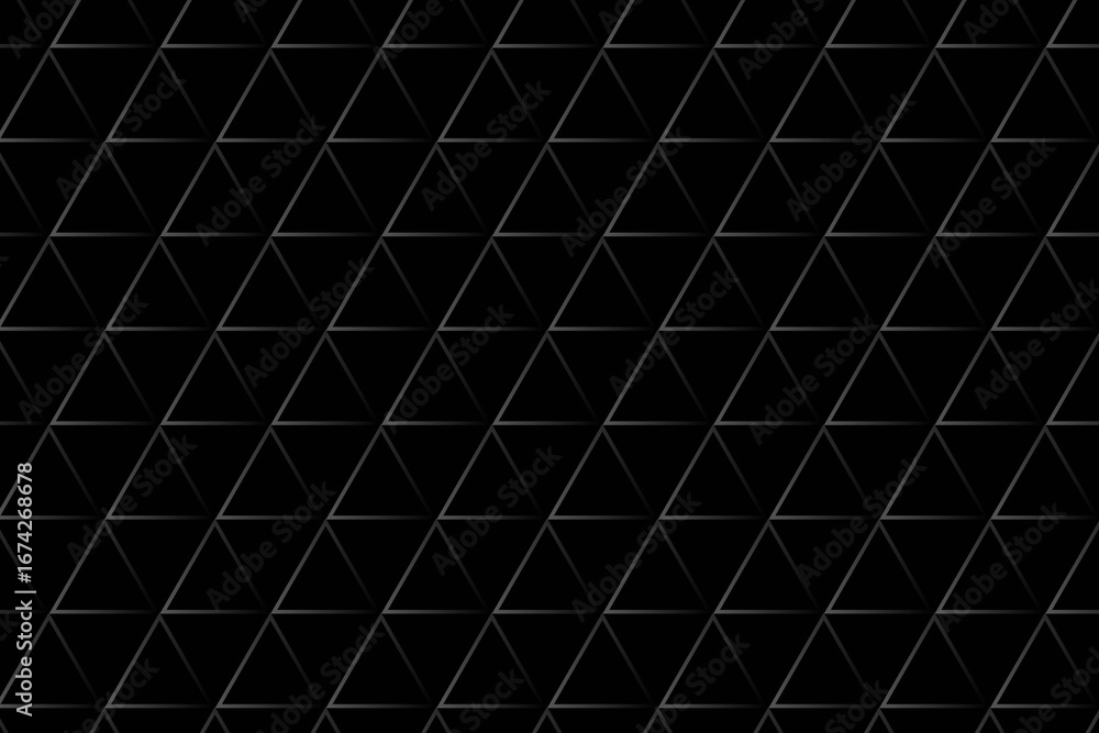 Poster black diamond mesh grid background with subtle glowing lines, modern abstract geometric pattern, dar