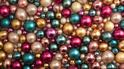 Glamorous Metallic Balloons Festive Background