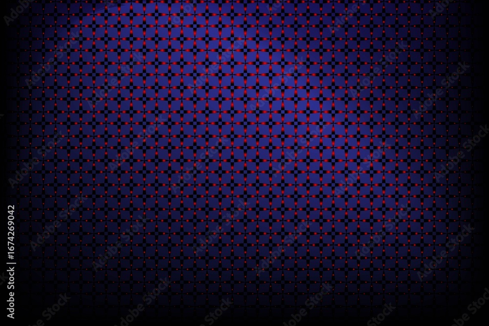 Poster dark futuristic purple gradient abstract background with glowing mesh grid pattern, modern digital w