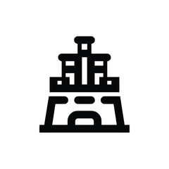 Ancient East Asian Landmark Architectural Structure Icon