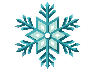 Obraz premium Christmas Snowflake vector Design on white background