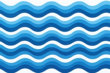 Seamless Blue Ocean Wave Pattern Creating Rhythmic Abstract Water Texture for Marine Design Background