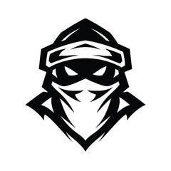 Stealth Warrior Icon Bold Bandit Symbol for Creative Design Projects
