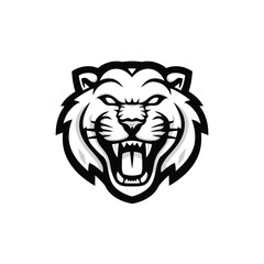 Fierce Tiger Mascot Logo - A Powerful and Aggressive Feline Emblem for Brands