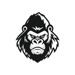 Fototapeta premium Powerful Gorilla Head Mascot Logo Design