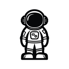 Astronaut Illustration Space Exploration Vector Graphic