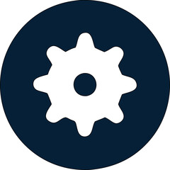 Simple and clean setting icon vector with gear  concept. Best for application settings, support, or configuration options.