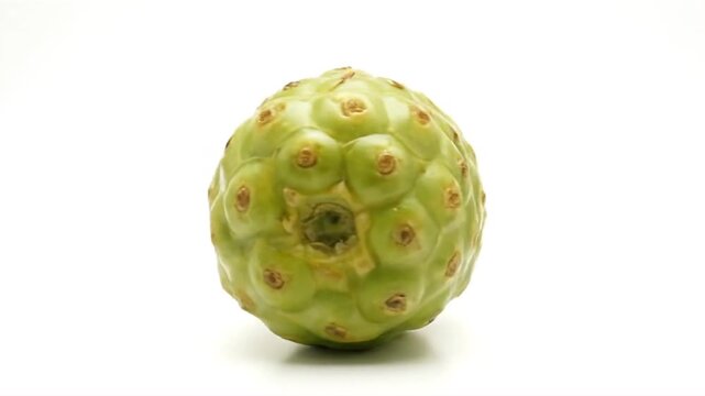 Noni Fruit Close-Up on White Background
