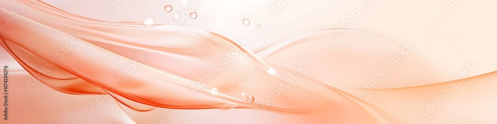 Aufkleber abstract peach background texture for graphic design and wallpaper with flowing shapes and soft colo