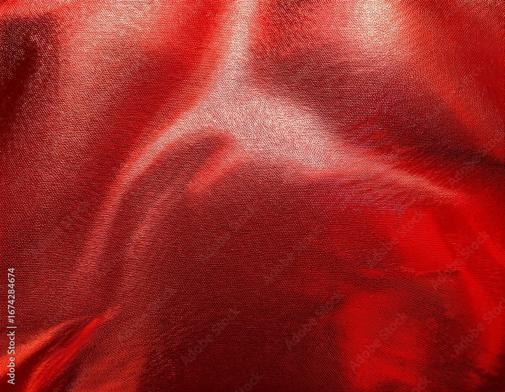 Poster vibrant red reflective surface with glossy abstract texture shiny surface