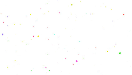 Fototapeta premium Muticolor Confetti PNG Transparent Background. Christmas holiday Confeti Failling White Background. 3d Rendering Flying Transparent Confeti. Colorful bright confetti explosion Overley.