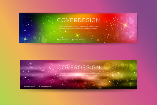 Abstract channel art, website and social media cover, or social banner template