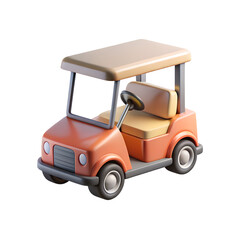 Golf Carts 3D Transparent Background Image