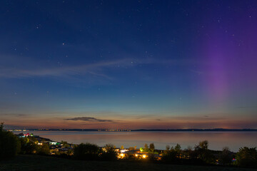 Polarlichter am Meer 