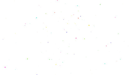 Muticolor Confetti  PNG Transparent Background. Christmas holiday Confeti Failling White Background. 3d Rendering  Flying Transparent Confeti. Colorful bright confetti explosion Overley.