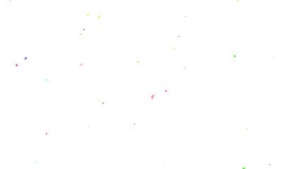 Muticolor Confetti  PNG Transparent Background. Christmas holiday Confeti Failling White Background. 3d Rendering  Flying Transparent Confeti. Colorful bright confetti explosion Overley.