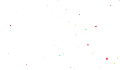 Muticolor Confetti  PNG Transparent Background. Christmas holiday Confeti Failling White Background. 3d Rendering  Flying Transparent Confeti. Colorful bright confetti explosion Overley.