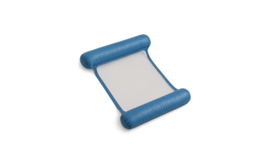 A rolled up scroll with blue edges and blank white paper perfect for historical documents or messages isolated on transparent background
