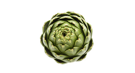 Fototapeta premium Isolated Artichoke Heart on Black Background