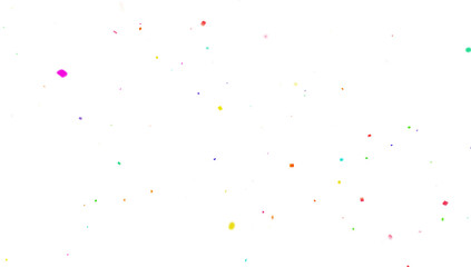 Muticolor Confetti  PNG Transparent Background. Christmas holiday Confeti Failling White Background. 3d Rendering  Flying Transparent Confeti. Colorful bright confetti explosion Overley.