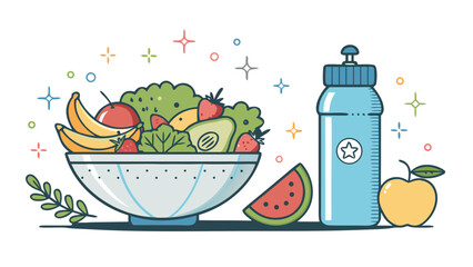 illustration of a healthy food